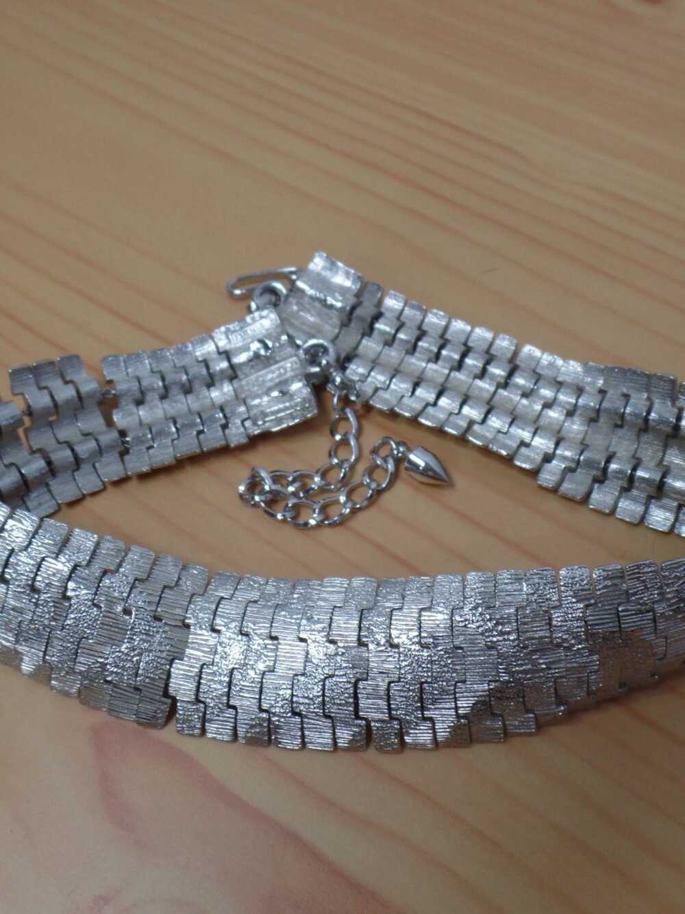 Vintage Boucher 1562 DC Pat Pend Gorgeous Silver Tone Choker Necklace